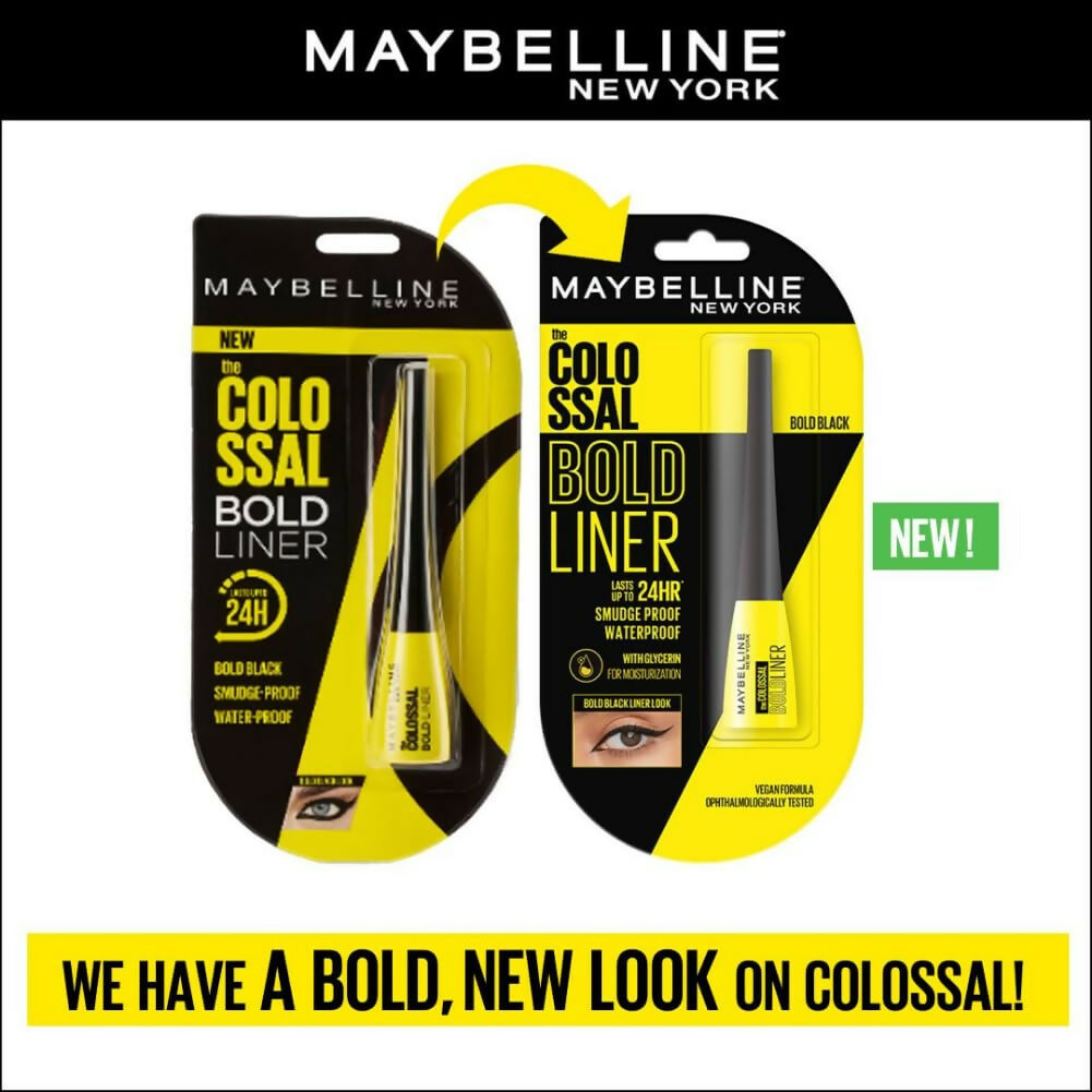 Maybelline New York Colossal Bold Pencil Eyeliner - Black Matte Finish