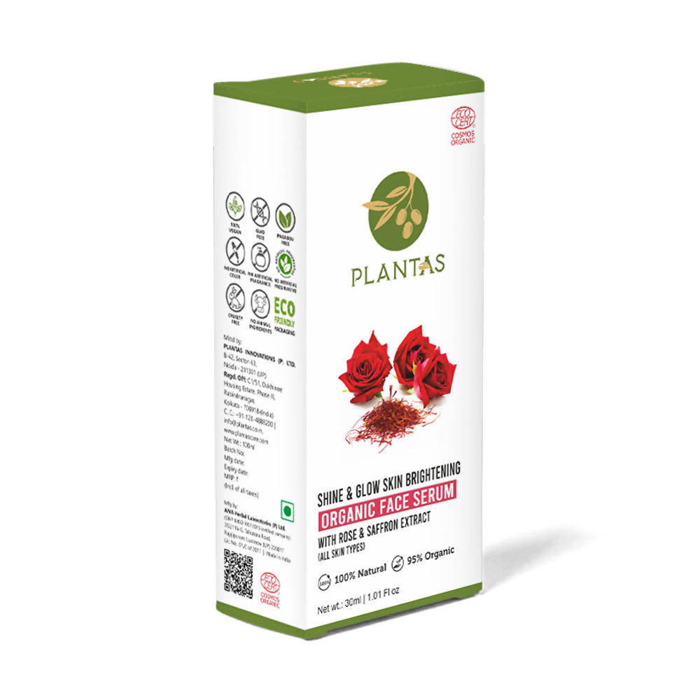 Plantas Shine & Glow Skin Brightening Organic Face Serum