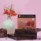 Soulflower Handmade Pink Strawberry Skin Soap