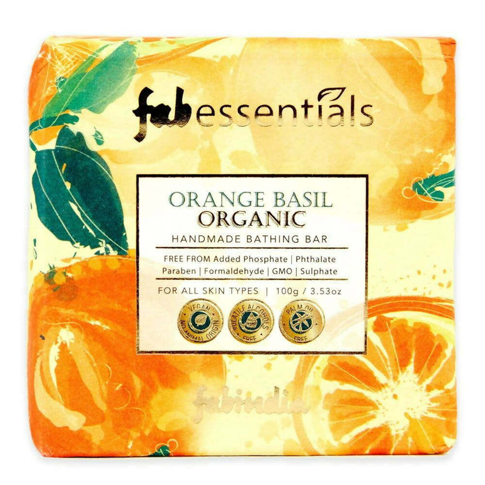 Fabessentials Orange Basil Organic Handmade Bathing Bar