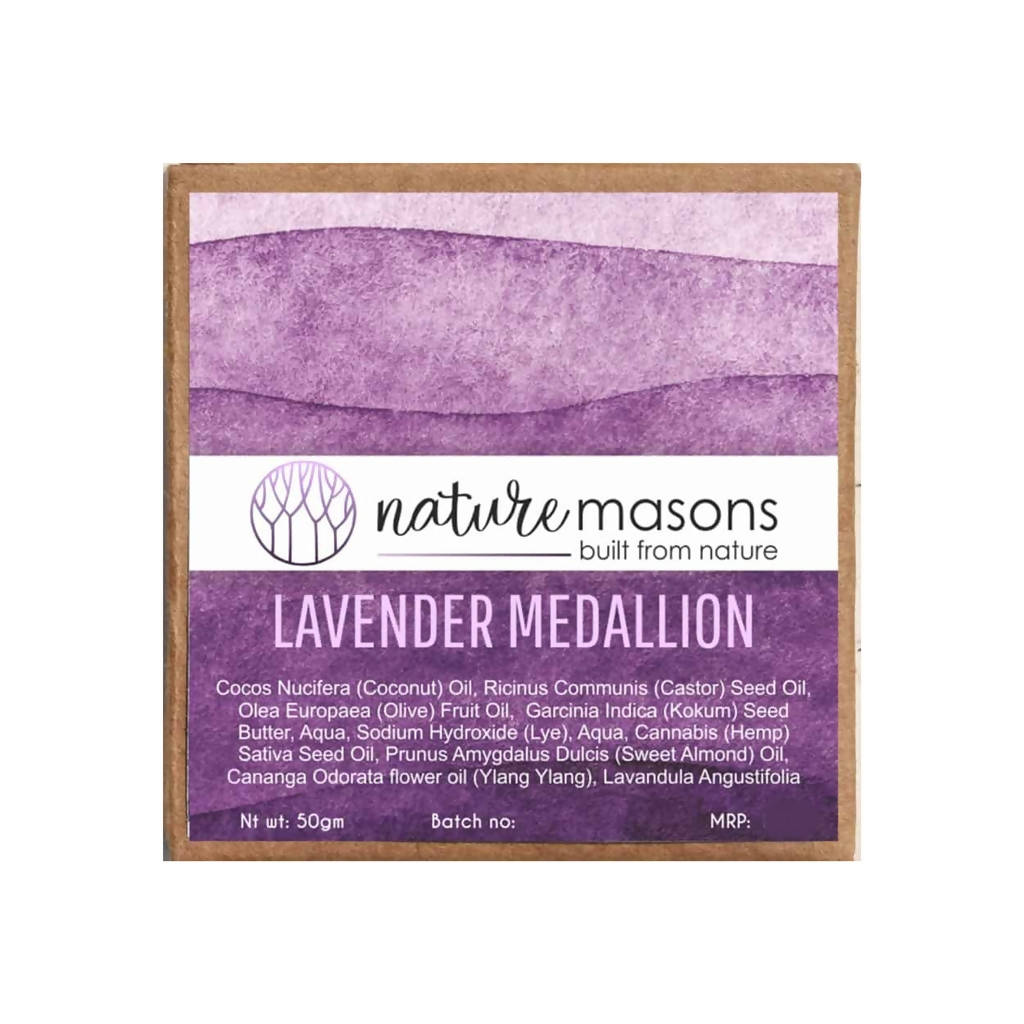 Nature Masons Lavender Medallion Soap Bar