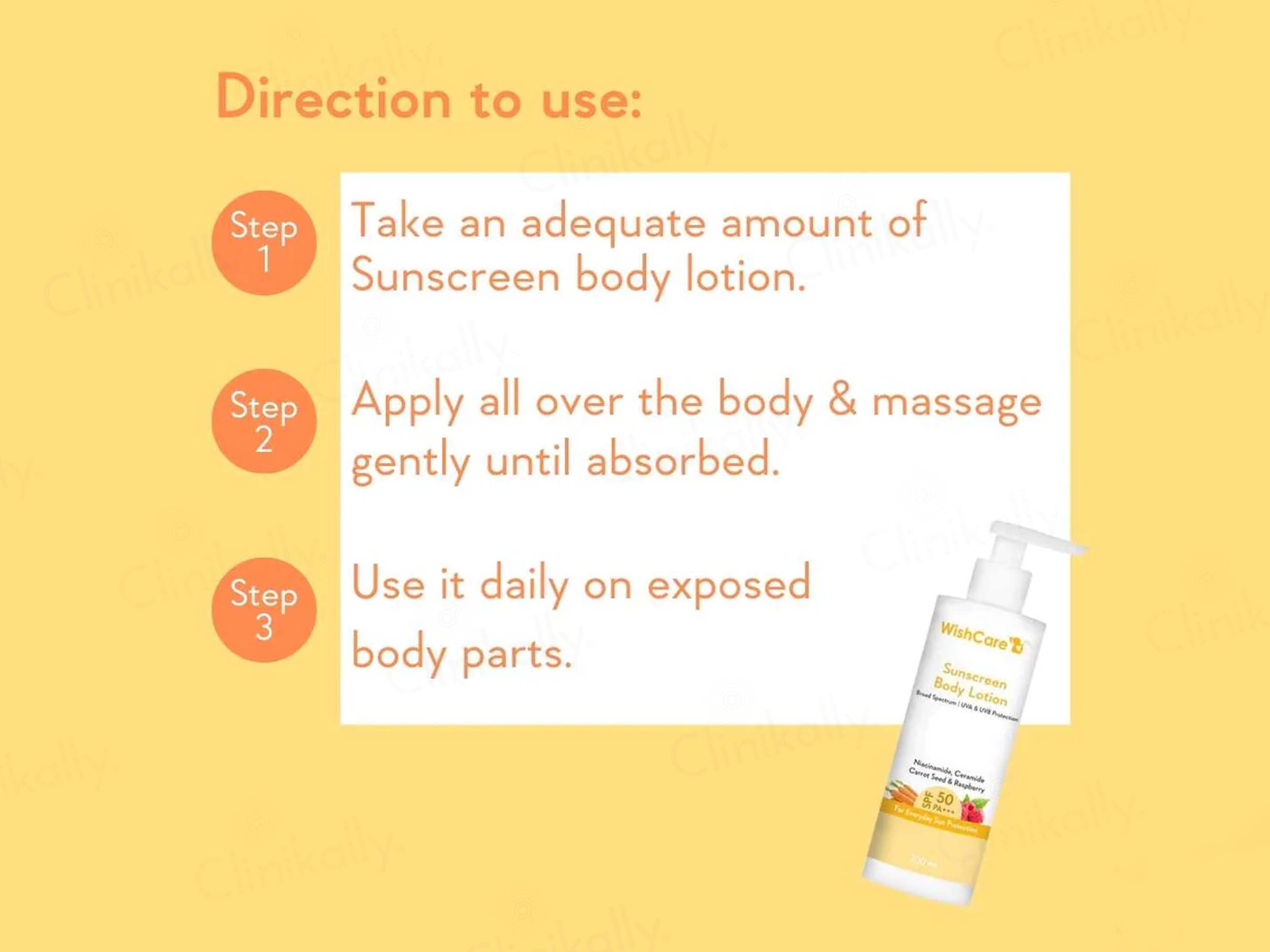 WishCare Sunscreen Body Lotion SPF 50 PA+++