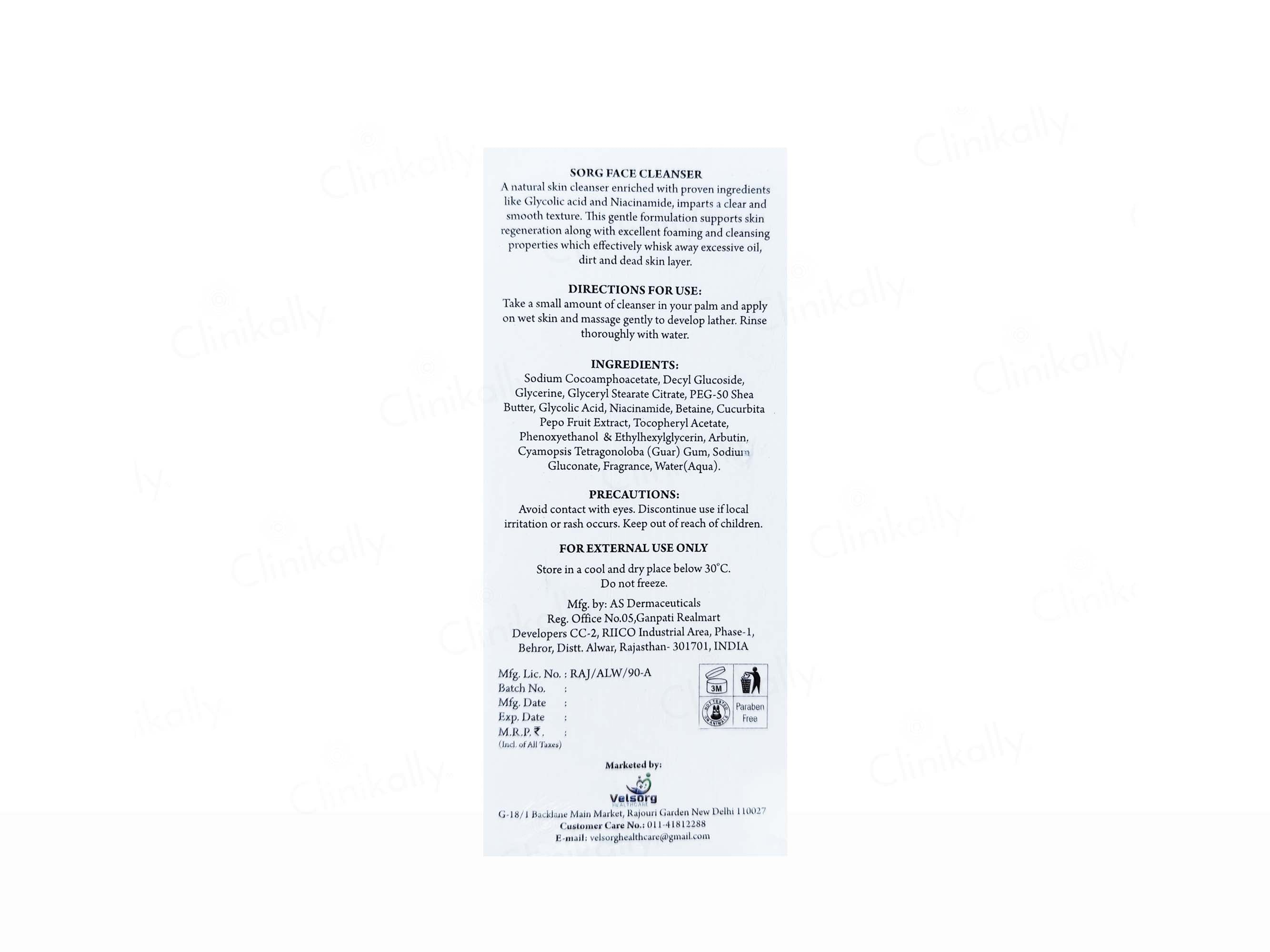 Sorg Face Cleanser