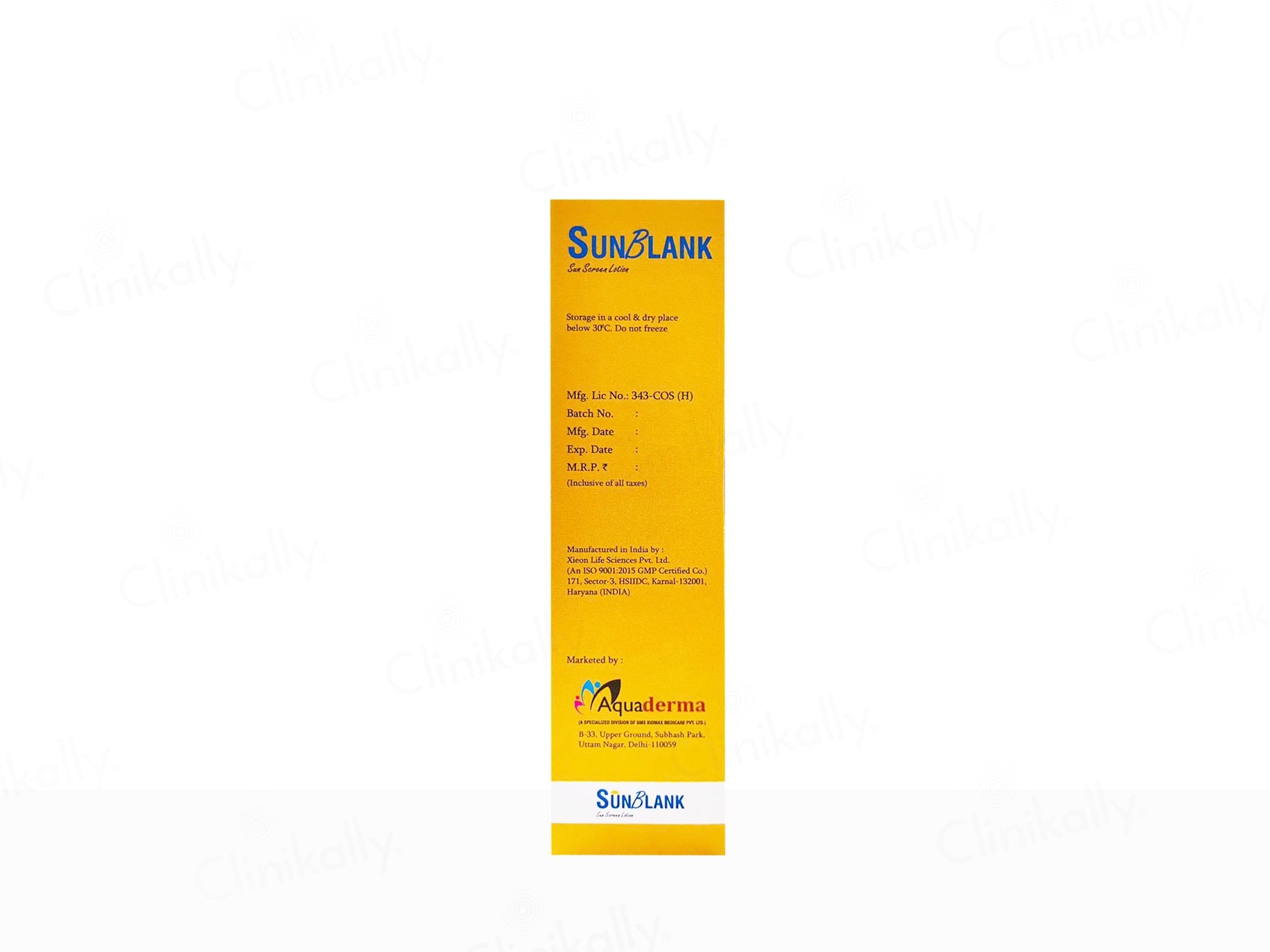 Sunblank Sunscreen Lotion SPF 30