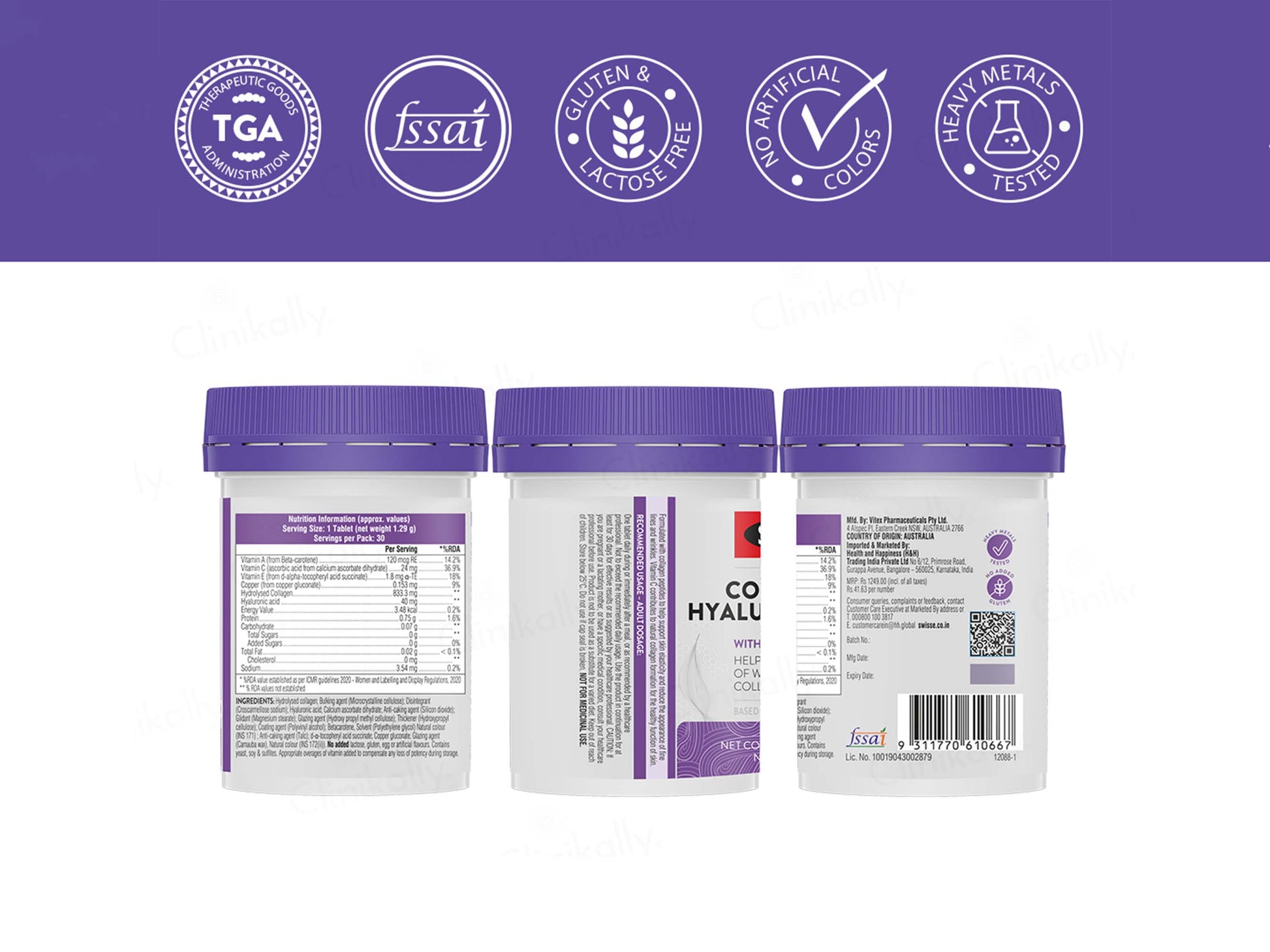 Swisse Beauty Collagen + Hyaluronic Acid Tablet