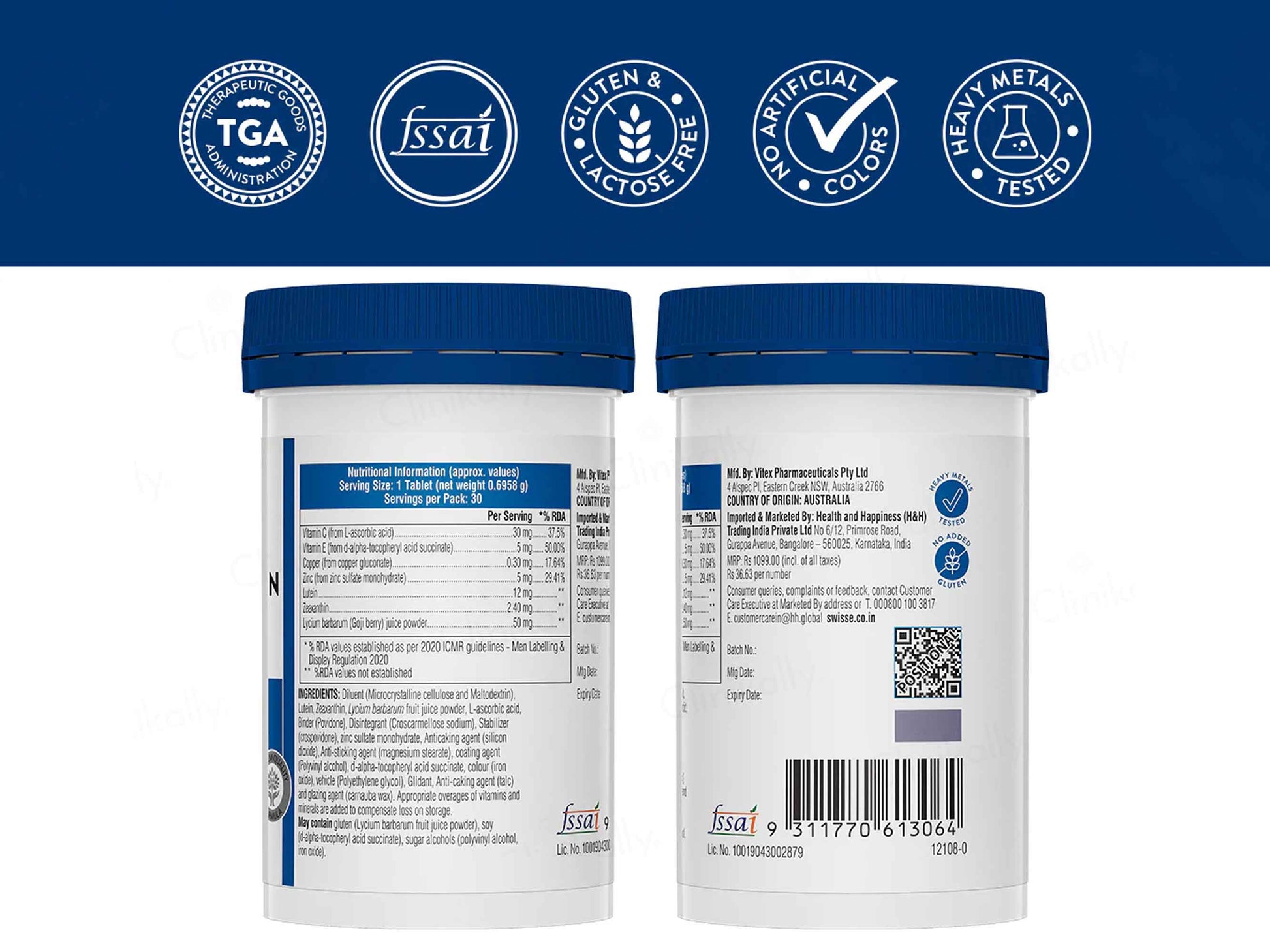 Swisse Ultiboost Lutein & Zeaxanthin Eye Health+ Tablet