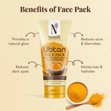 NutriGlow NATURAL'S Ubtan Face & Body Pack with Haldi & Chandan