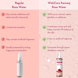 Wishcare Pure Aloe Vera Gel+ Rose Water Combo