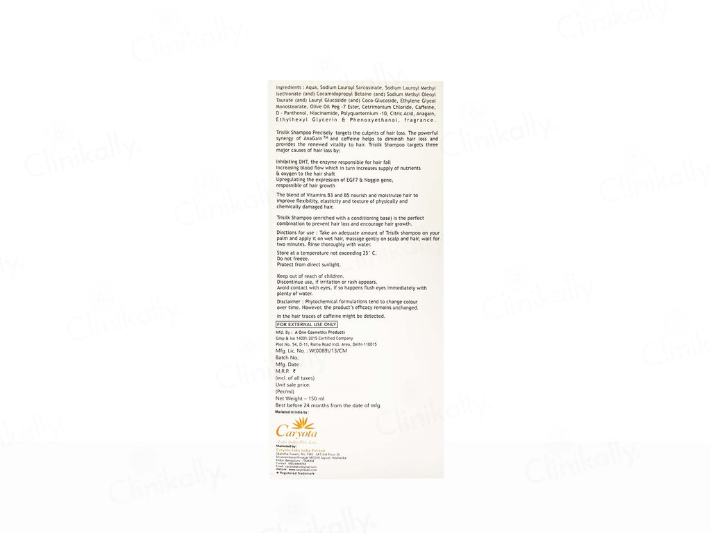 Trisilk Hair Revitalising Shampoo