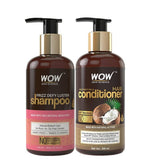 Wow Skin Science Frizz Defy Luster Shampoo and Coconut Milk Hair Conditioner