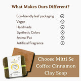 Mitti Se Coffee Cinnamon Clay Handcrafted Soap