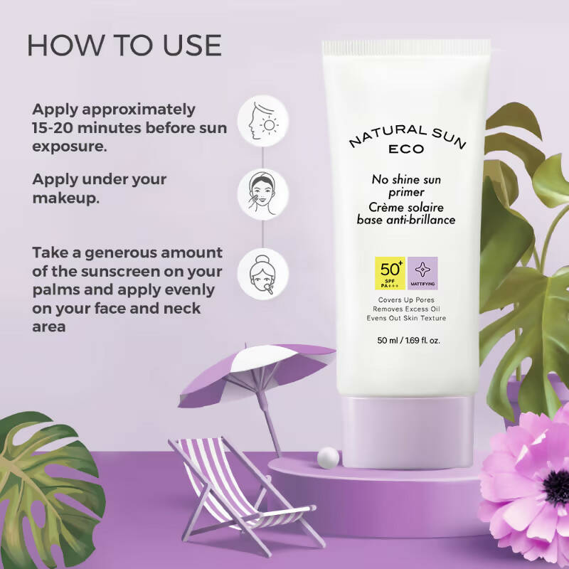 The Face Shop Natural Sun Eco No Shine Sun Primer SPF 50+ - Korean Skincare