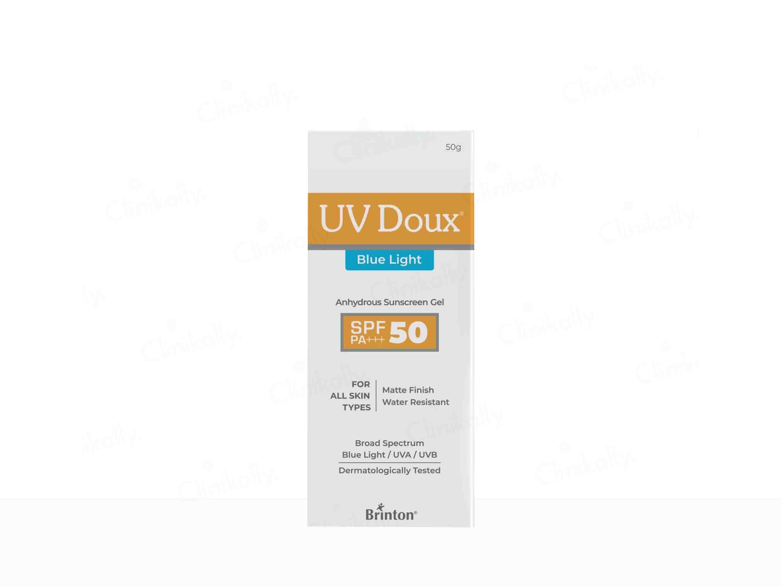 UV Doux Blue Light Anhydrous Sunscreen Gel SPF 50 PA+++