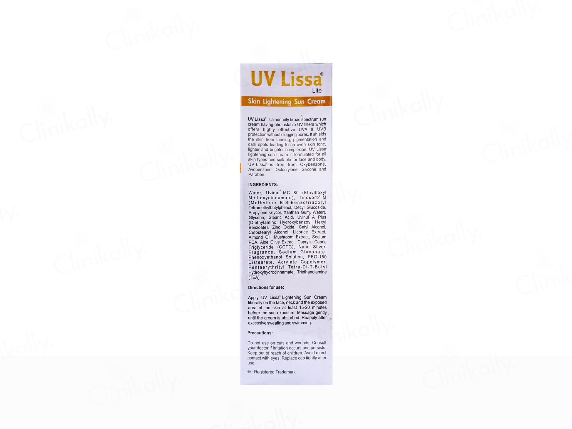 UV Lissa Lite Skin Lightening Sun Cream SPF 30 PA+++