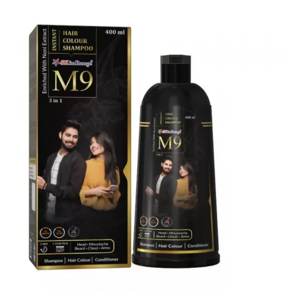 Sat Kartar M9 3 In 1 Instant Hair Color Shampoo
