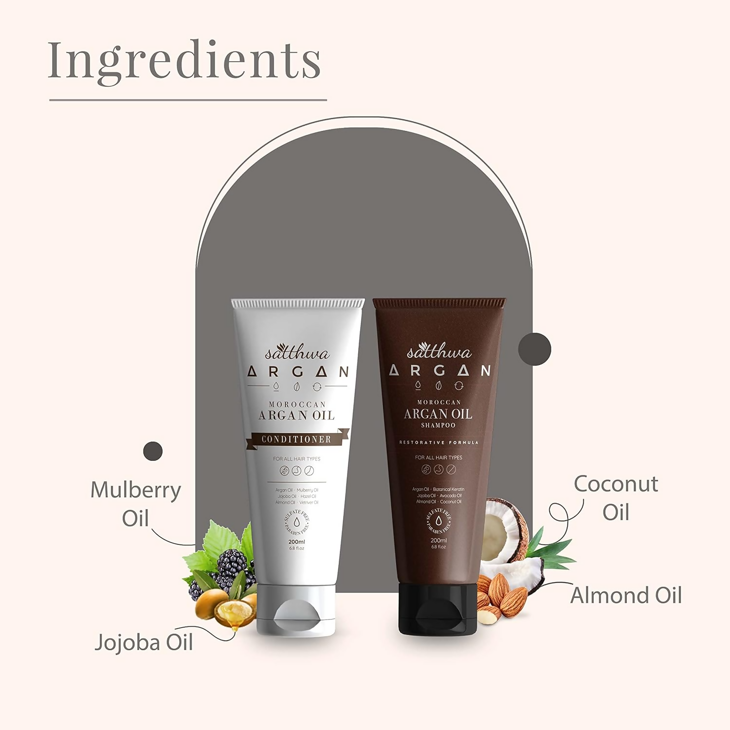 Satthwa Moroccan Argan Oil Shampoo & Conditioner Combo