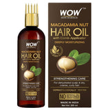 Wow Skin Science Macadamia Nut Hair Oil With Comb Applicator