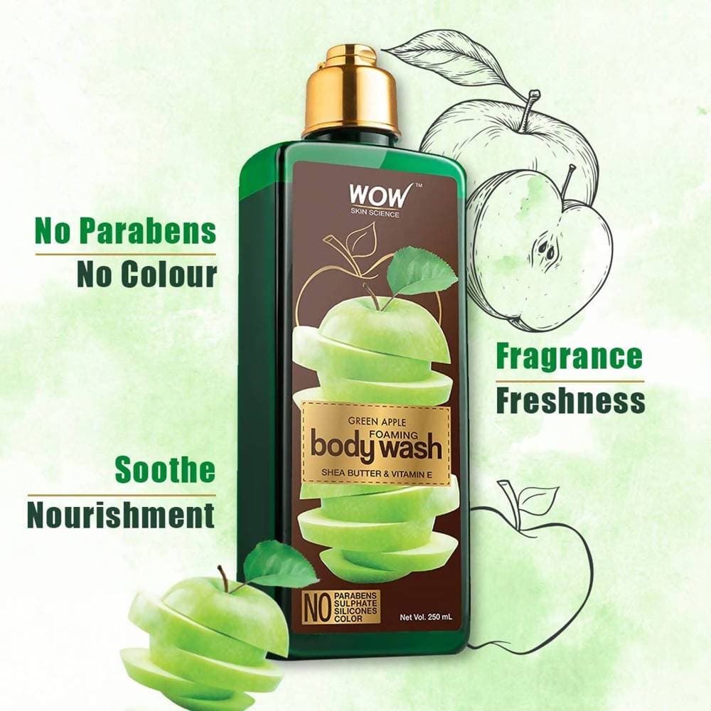 Wow Skin Science Green Apple Foaming Body Wash