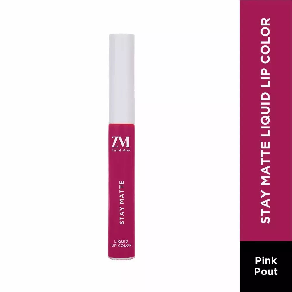 Zayn & Myza Stay Matte Liquid Lip Color - 05 Pink Pout