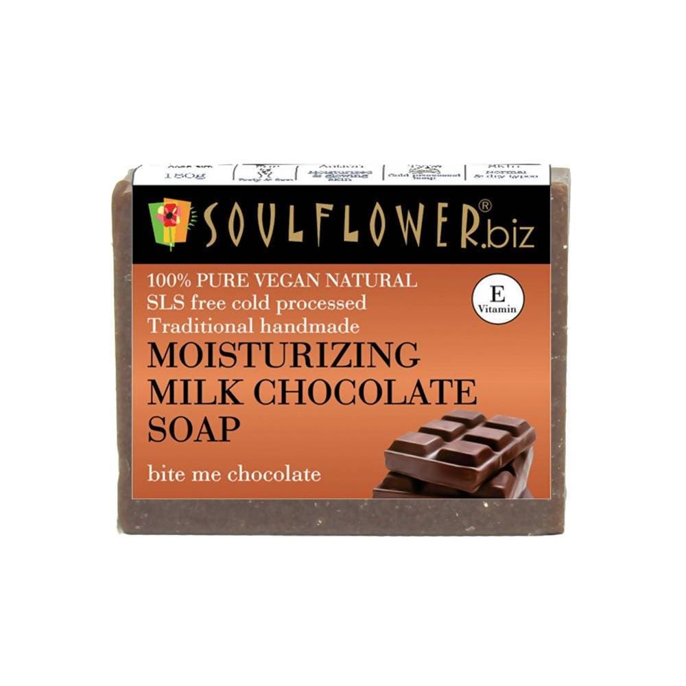 Soulflower Moisturizing Milk Chocolate Handmade Soap