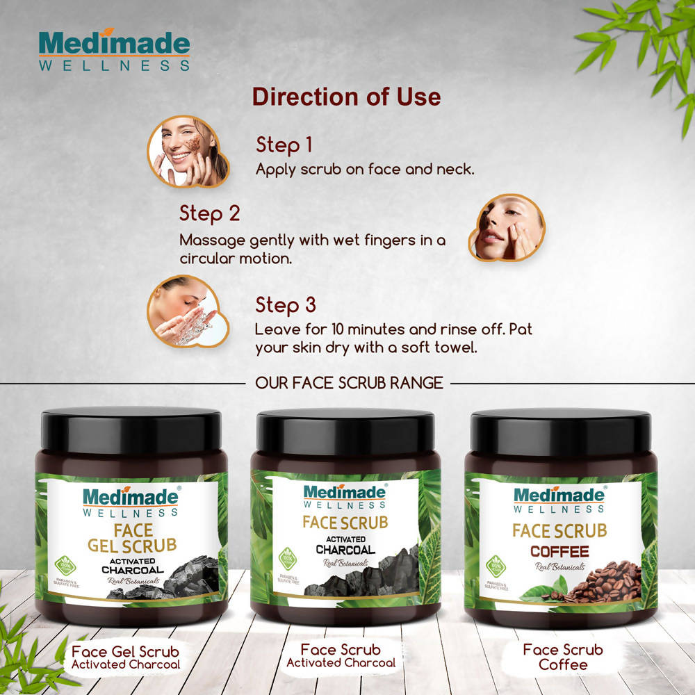 Medimade Wellness Activated Charcoal Face Gel Scrub