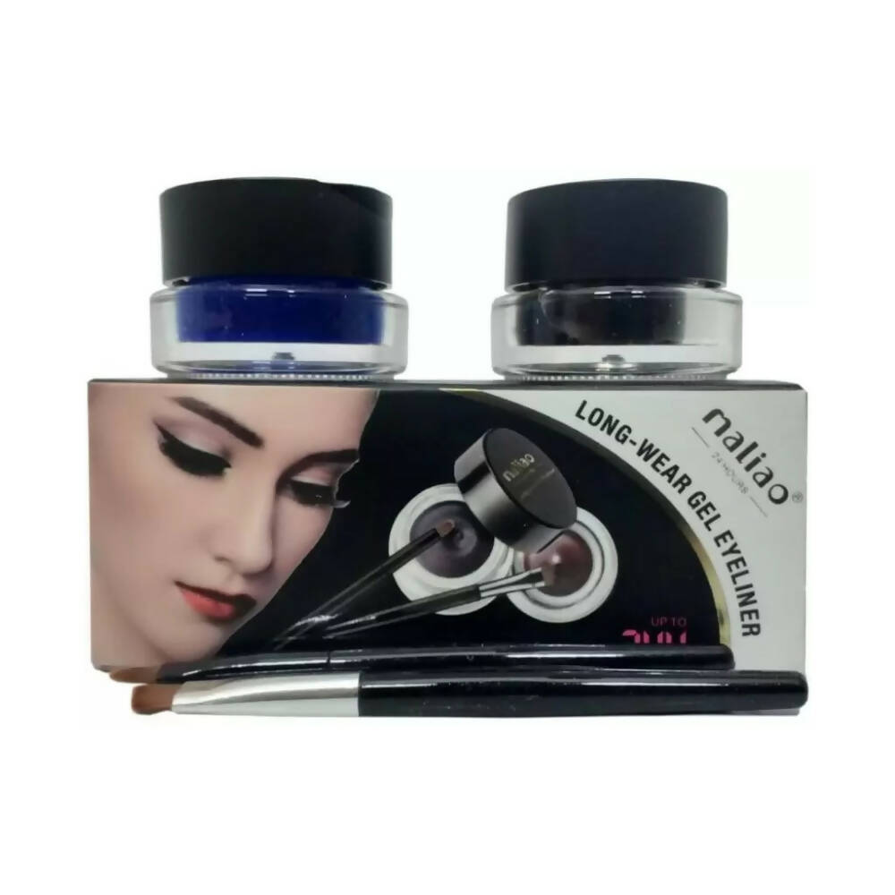 Maliao Longwear 24 Hrs Stay Gel Eyeliner (Black & Blue)