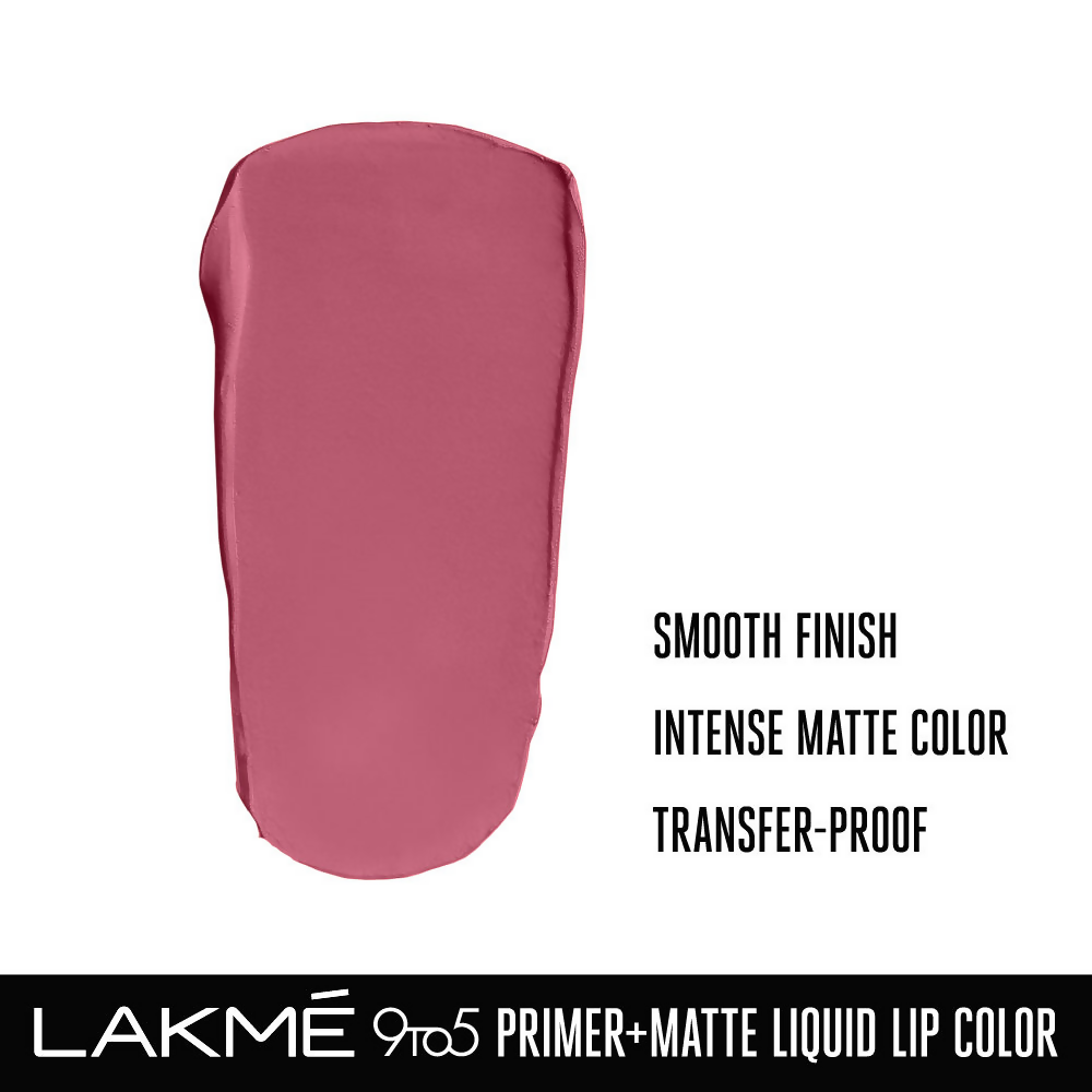 Lakme 9to5 Primer + Matte Liquid Lip Color - MP1 Everyday Pink