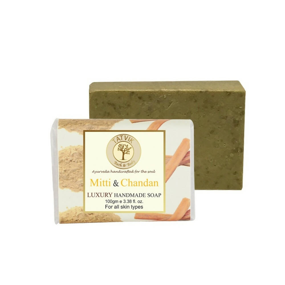 Tatvik Ayurveda Mitti & Chandan Luxury Handmade Soap