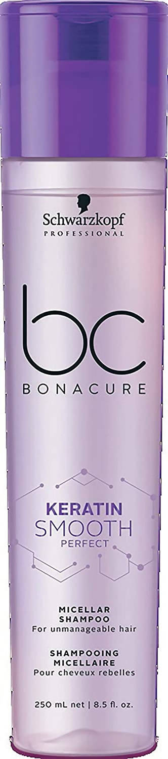 Schwarzkopf Professional BC Bonacure Keratin Smooth Perfect Micellar Shampoo- purple Combo