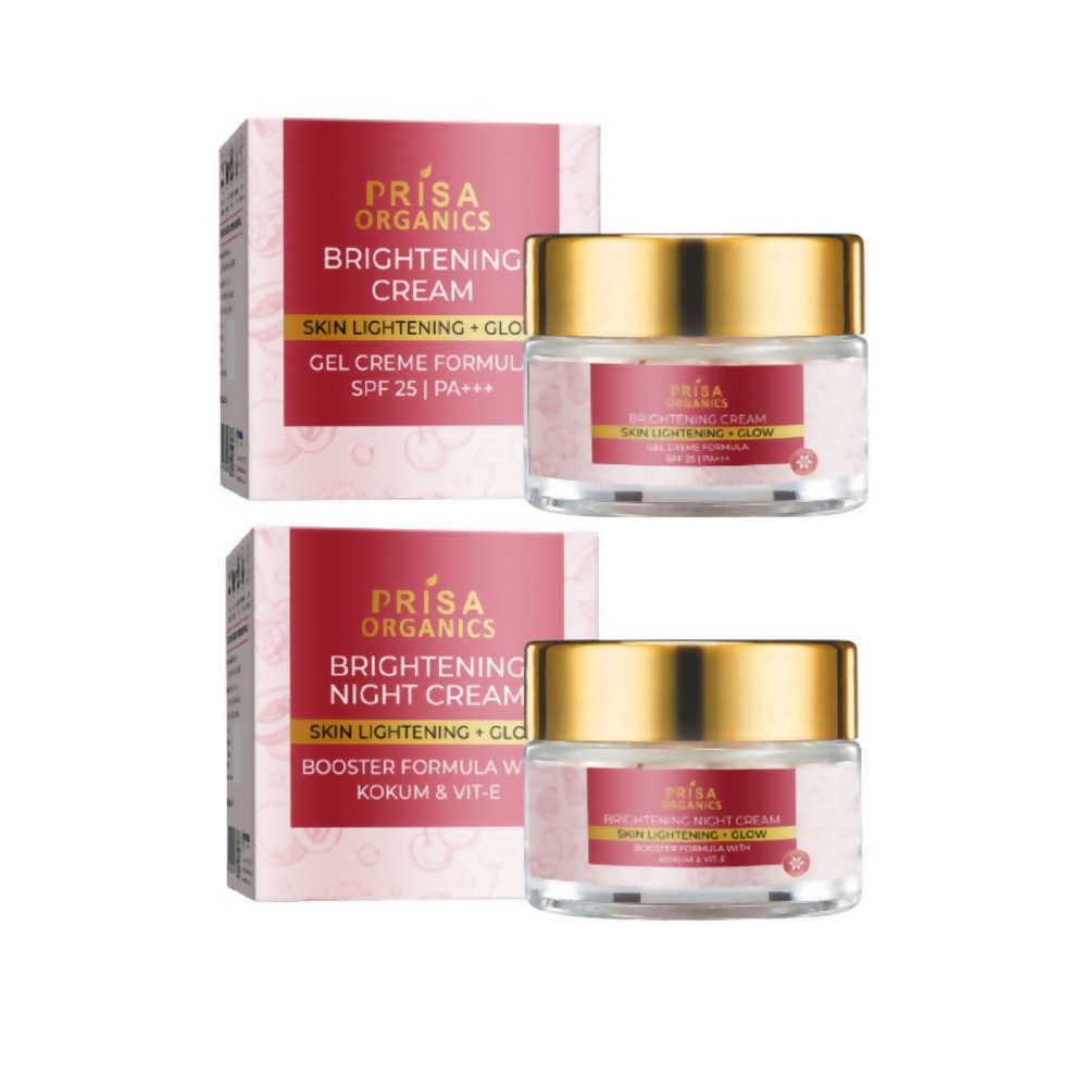 Prisa Organics Brightening Day Cream SPF 25 PA+++ and Brightening Night Cream Combo