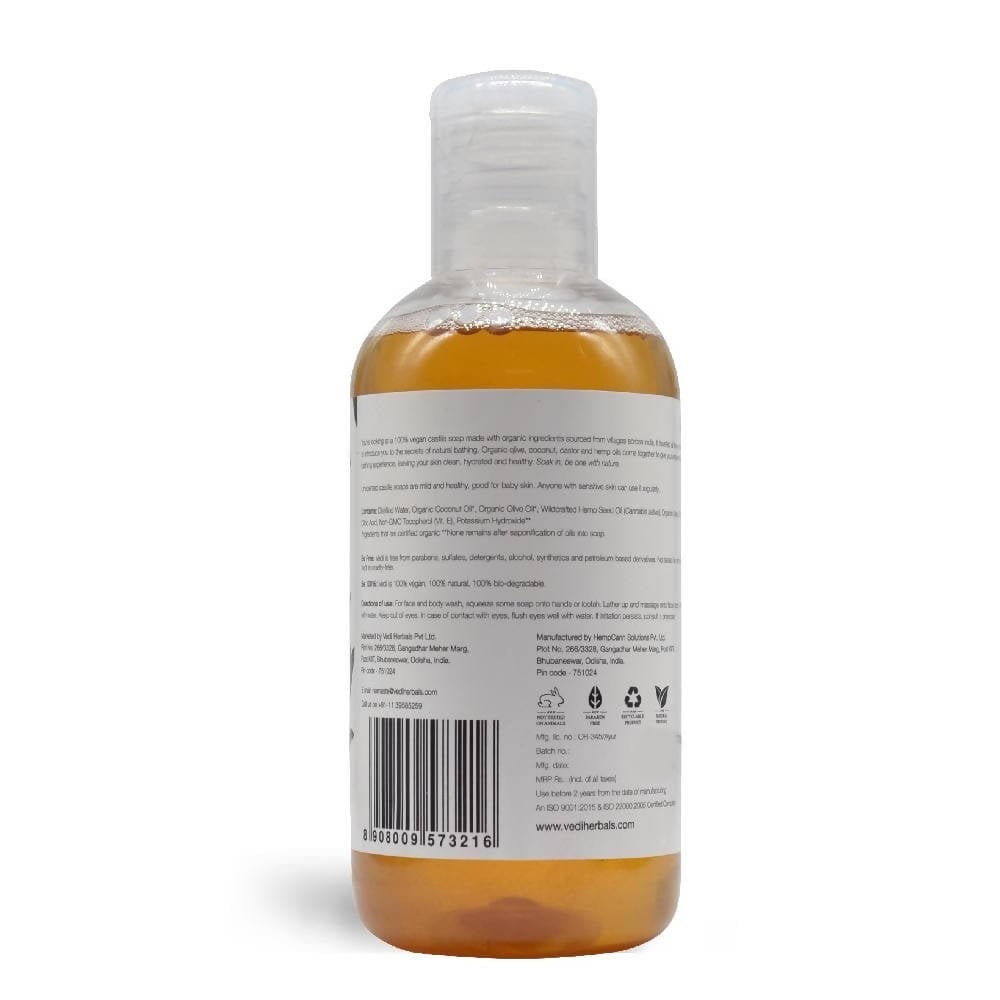 Vedi Herbals Unscented Liquid Castile Soap