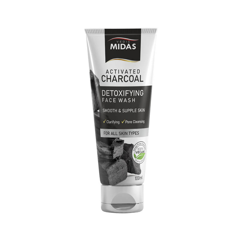 Vedic Midas Activated Charcoal Detoxifying Face Wash