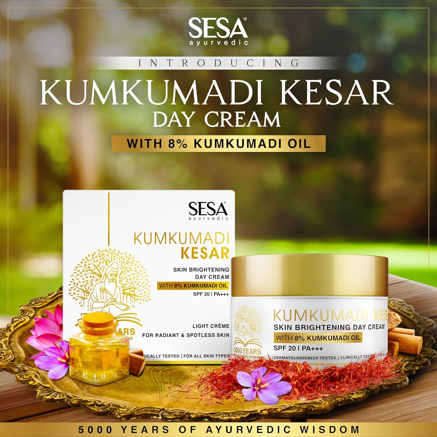 Sesa Ayurvedic Kumkumadi Kesar Day Cream