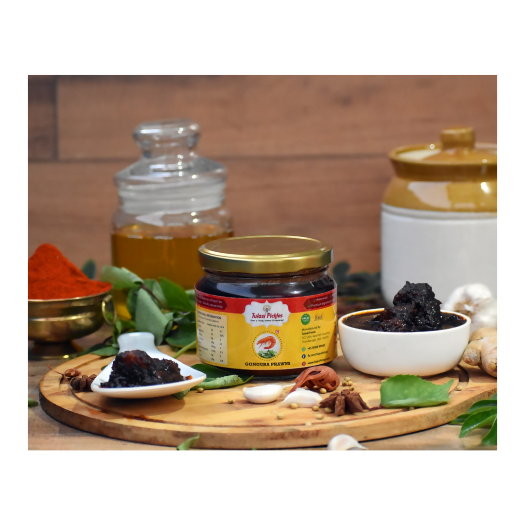 Tulasi Pickles Gongura Prawns Pickle
