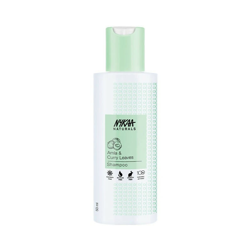 Nykaa Naturals Longer & Thicker Hair - Free Shampoo With Amla, Curry Leaves & Coconut Oil