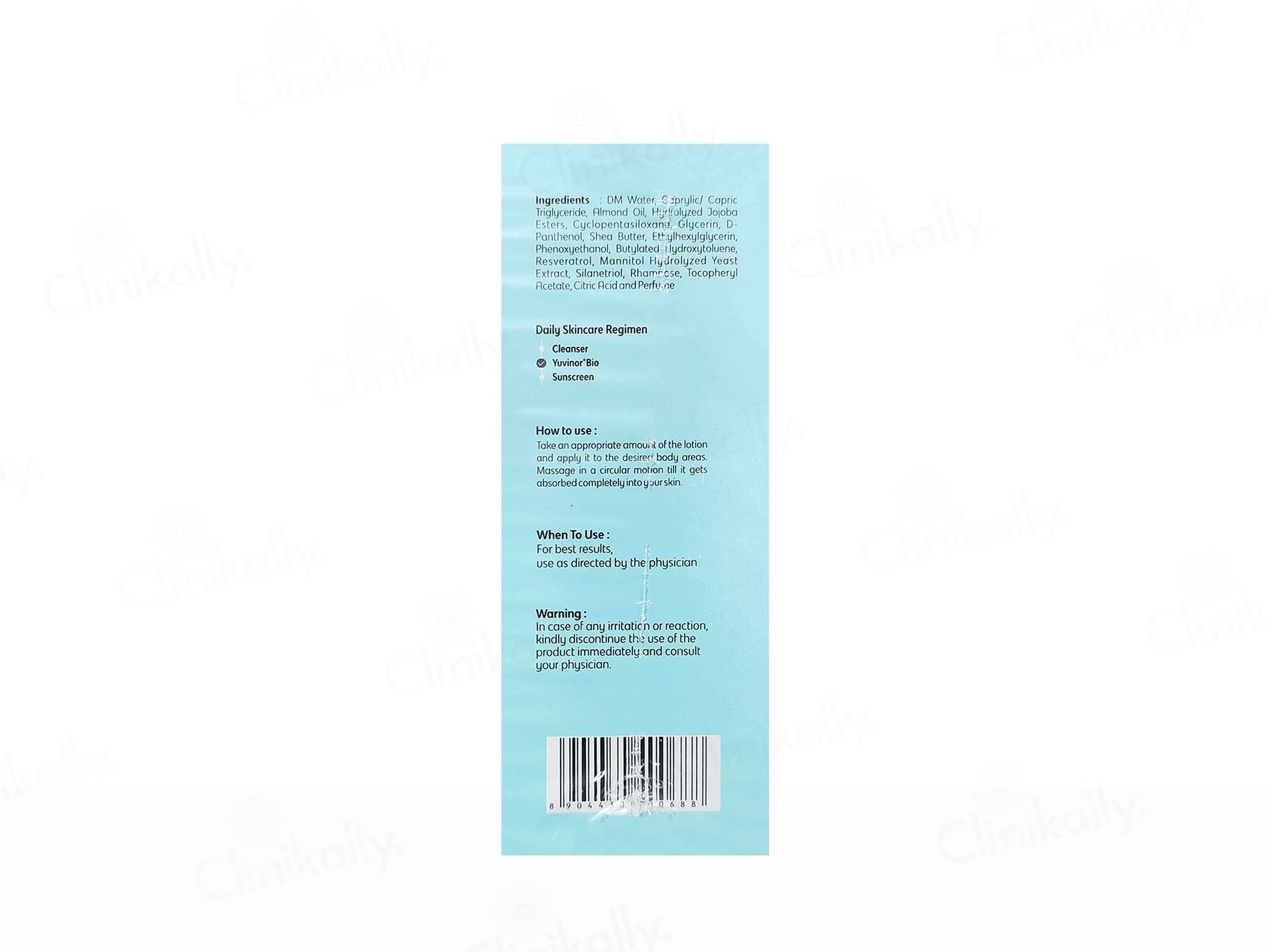 Yuvinor Bio Age Neutral Body Lotion
