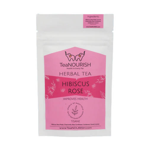 TeaNourish Hibiscus Rose Herbal Tea