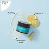 Pilgrim Korean Retinol Anti Aging Night Cream with Hyaluronic Acid & Vitamin C For Young, Wrinkle-free & Radiant Skin