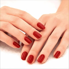 Lakme 9 To 5 Primer + Gloss Nail Colour - Cherry Red