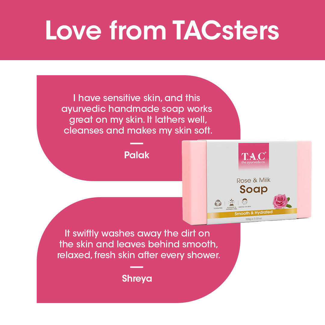 TAC - The Ayurveda Co. Rose & Milk Soap