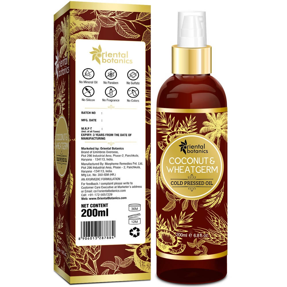 Oriental Botanics Coconut & Wheatgerm Cold Pressed Oil