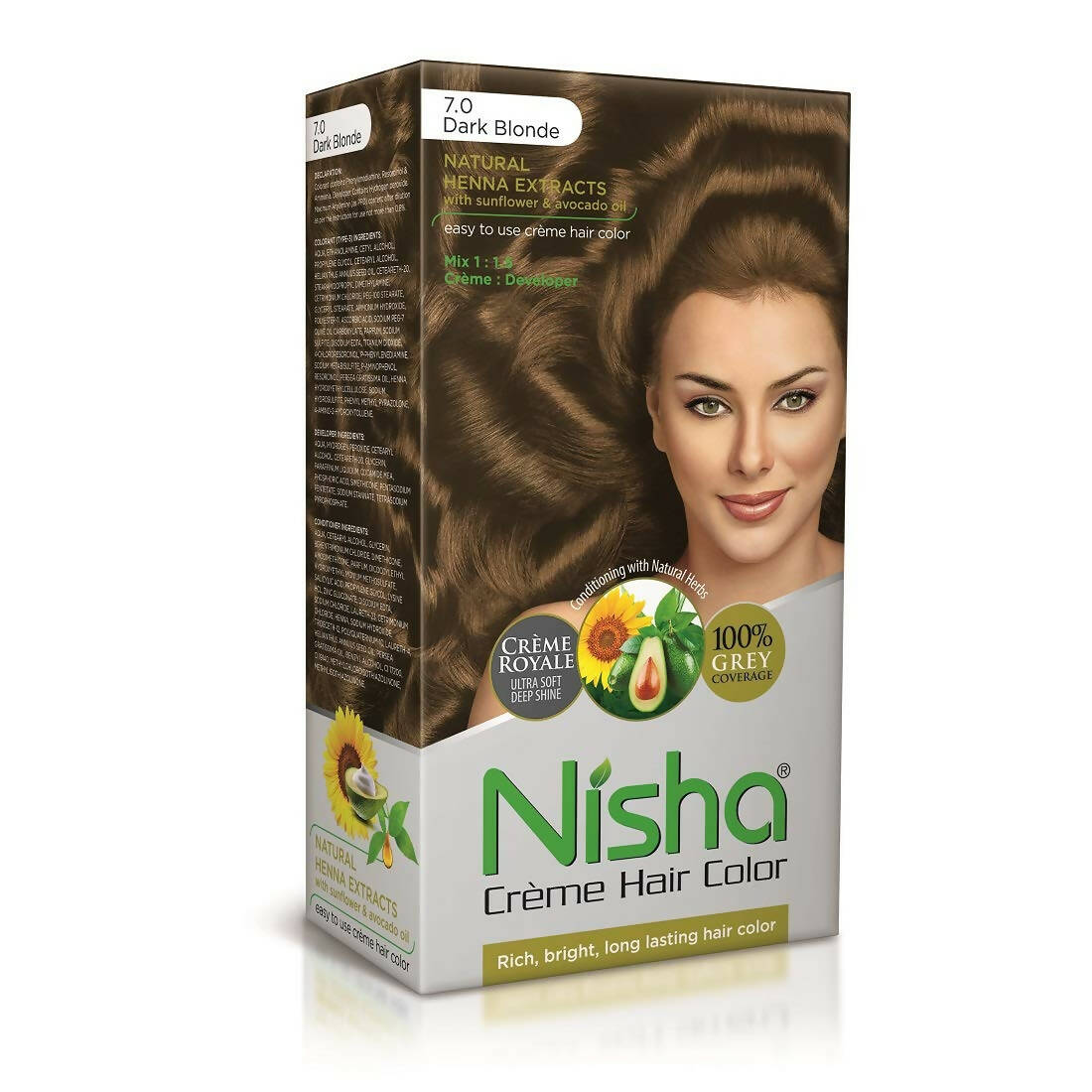 Nisha Creme Hair Color Dark Blonde