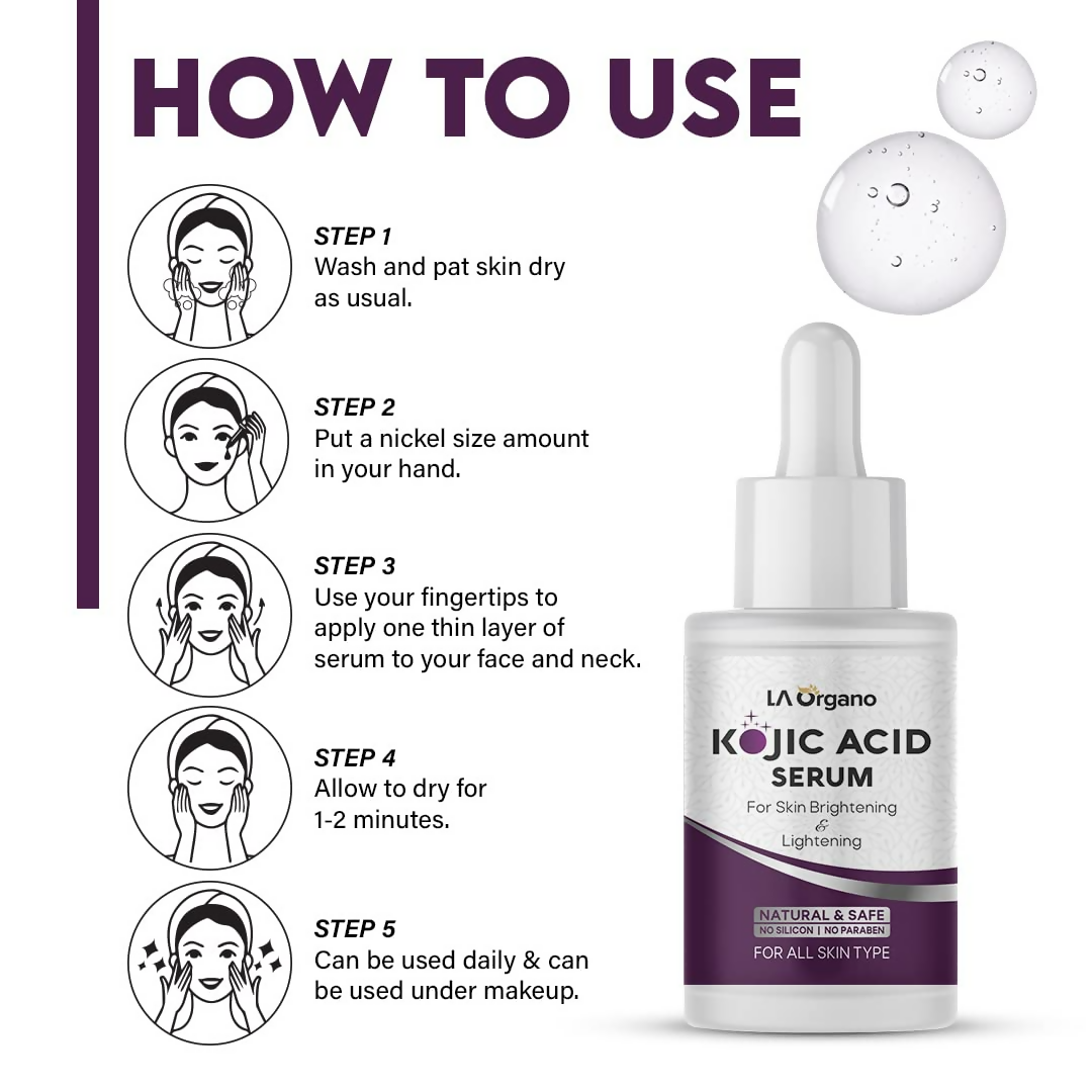 LA Organo 2.5% Kojic Acid Face Serum