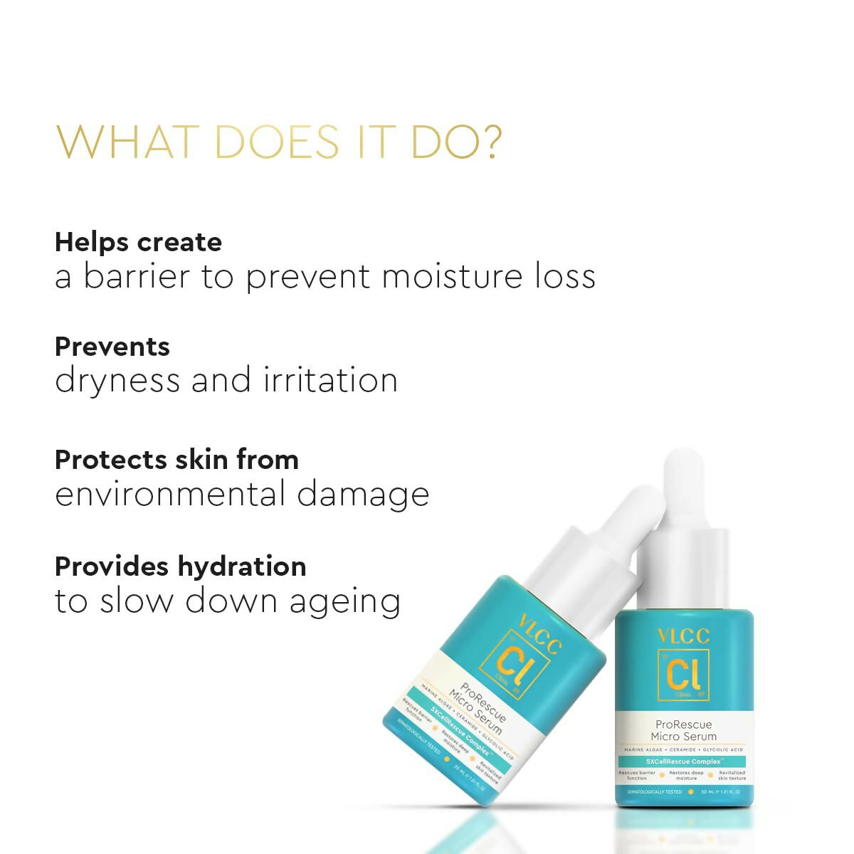 VLCC Clinic ProRescue Micro Serum - 30ml | Powered By 5XCellRescue Complex