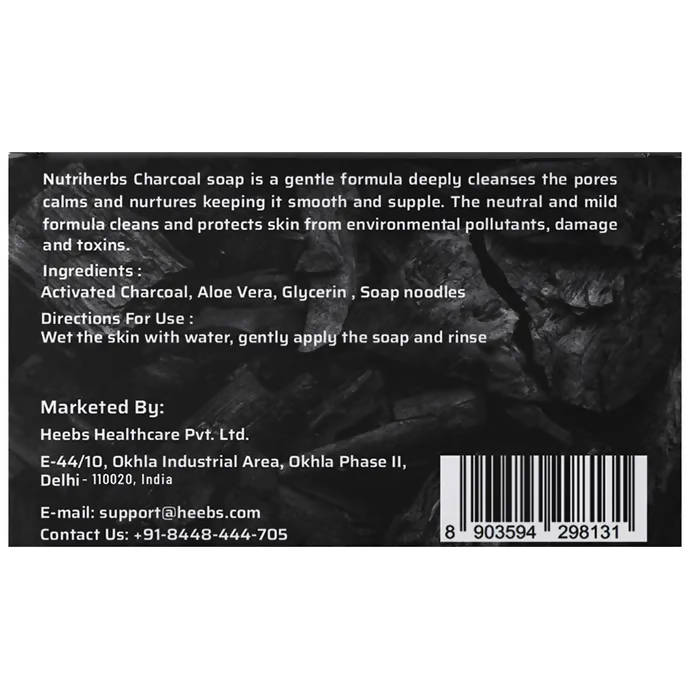 Nutriherbs Aloevera Activated Charcoal Soap