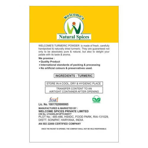 Welcome’s Natural Spices Turmeric Powder