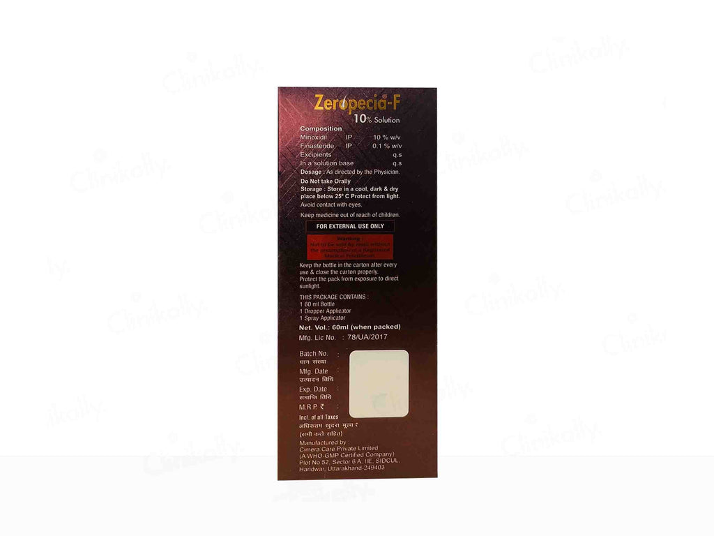 Zeropecia F 10% Topical Solution