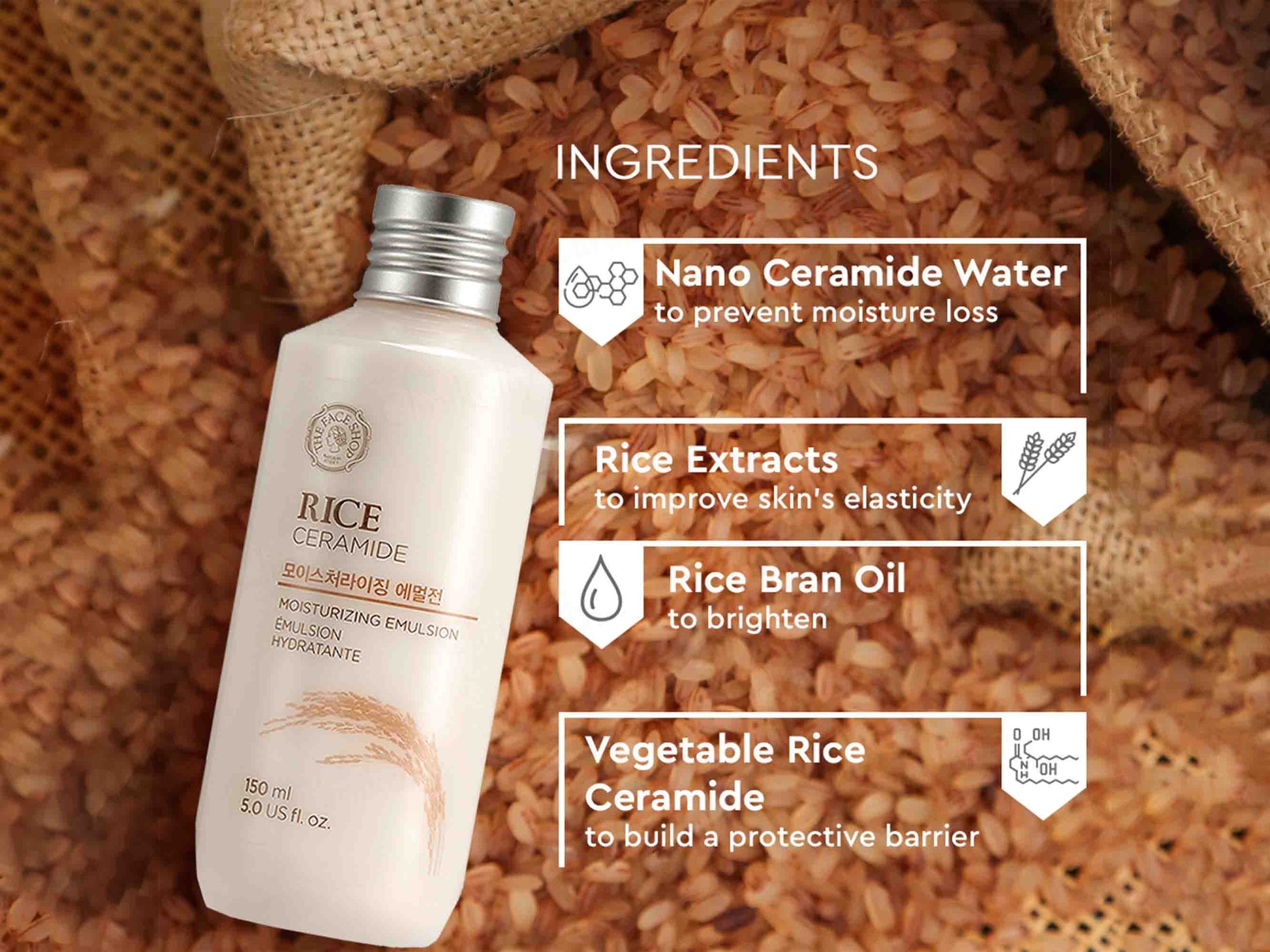 The Face Shop Rice & Ceramide Moisturizing Emulsion