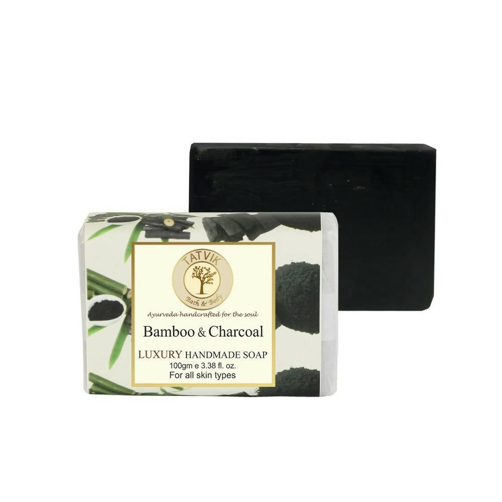 Tatvik Ayurveda Bamboo Charcoal Luxury Handmade Soap