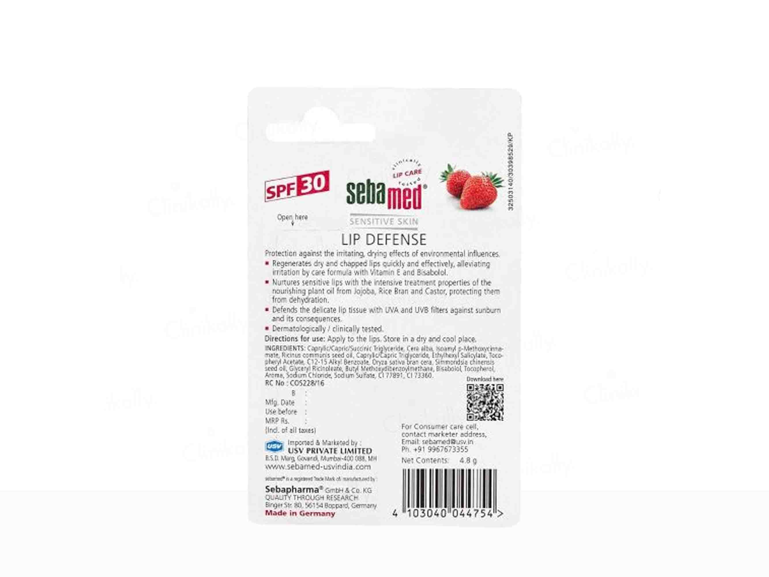 Sebamed Lip Defense Triple Protection SPF 30